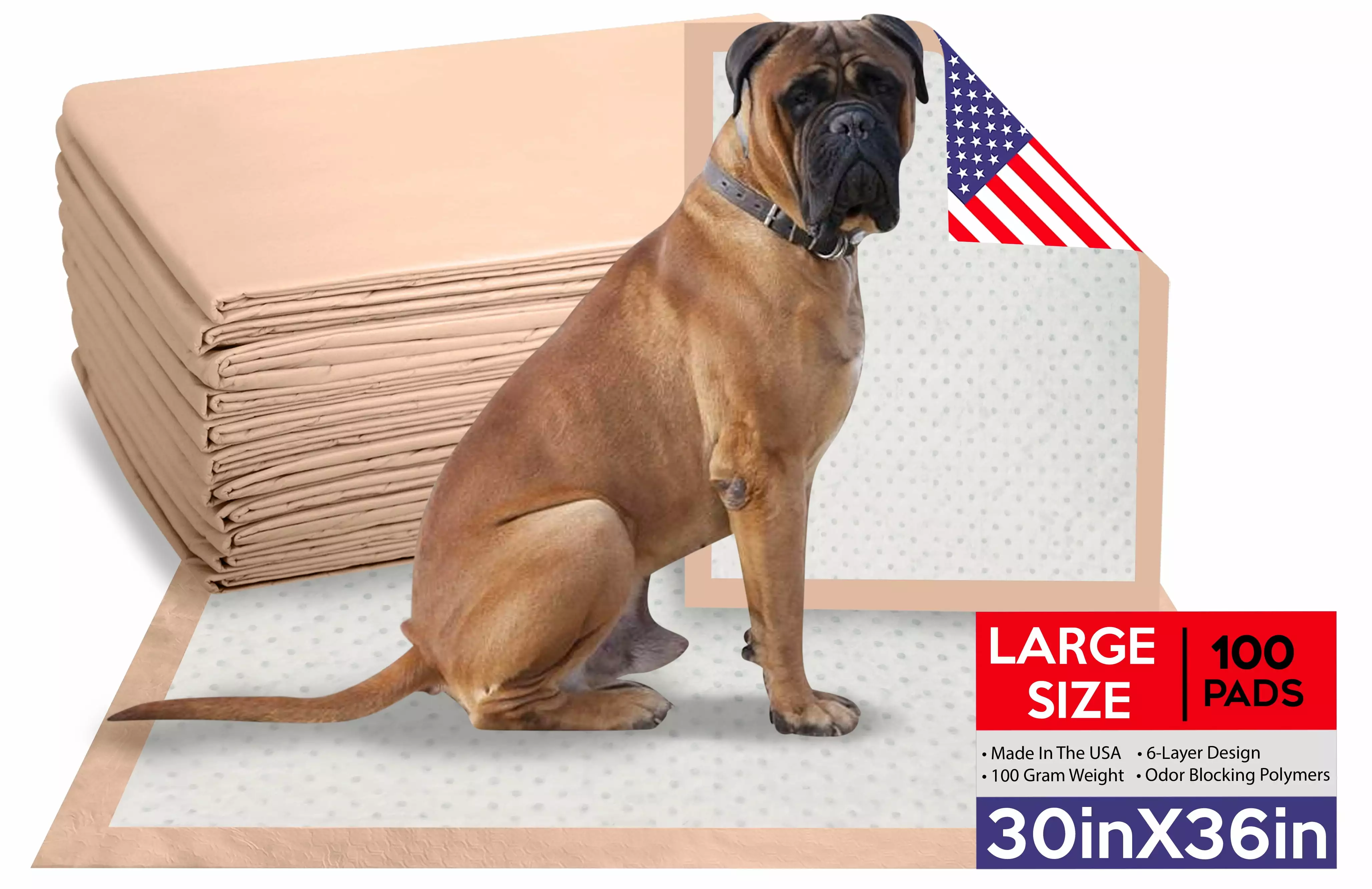 100 Ultra Heavy Absorbent 30x36 XL Puppy Pads for Puppies and Large Dog House Training Waterproof Pee Pads Puppy Training Wee Wee Pee Piddle