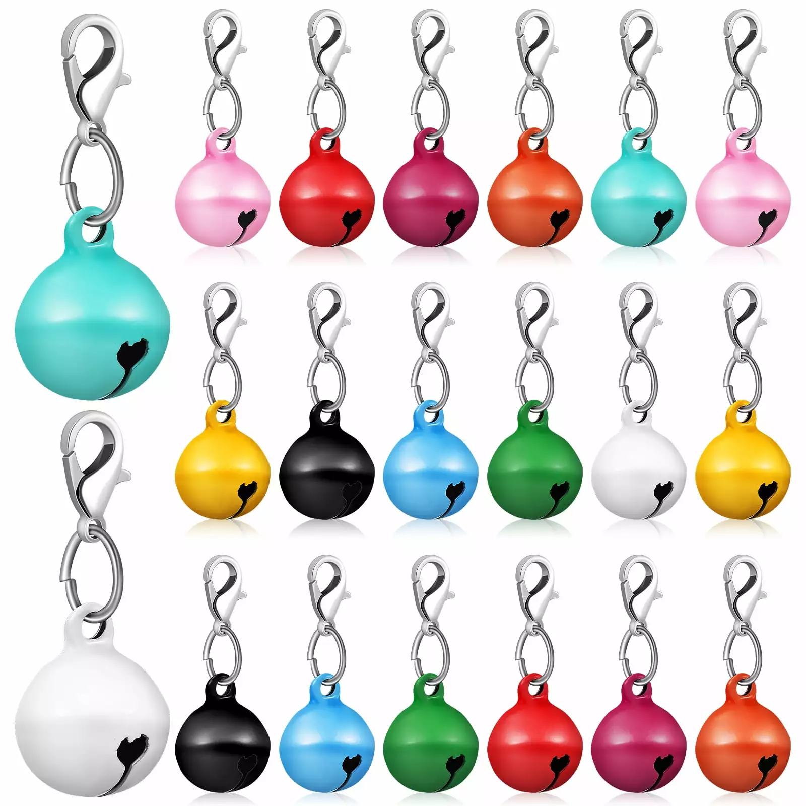 20 Pcs Cat Dog Collar Bells Pet Collar Hanging Bells Pet Collar Charms Accessories