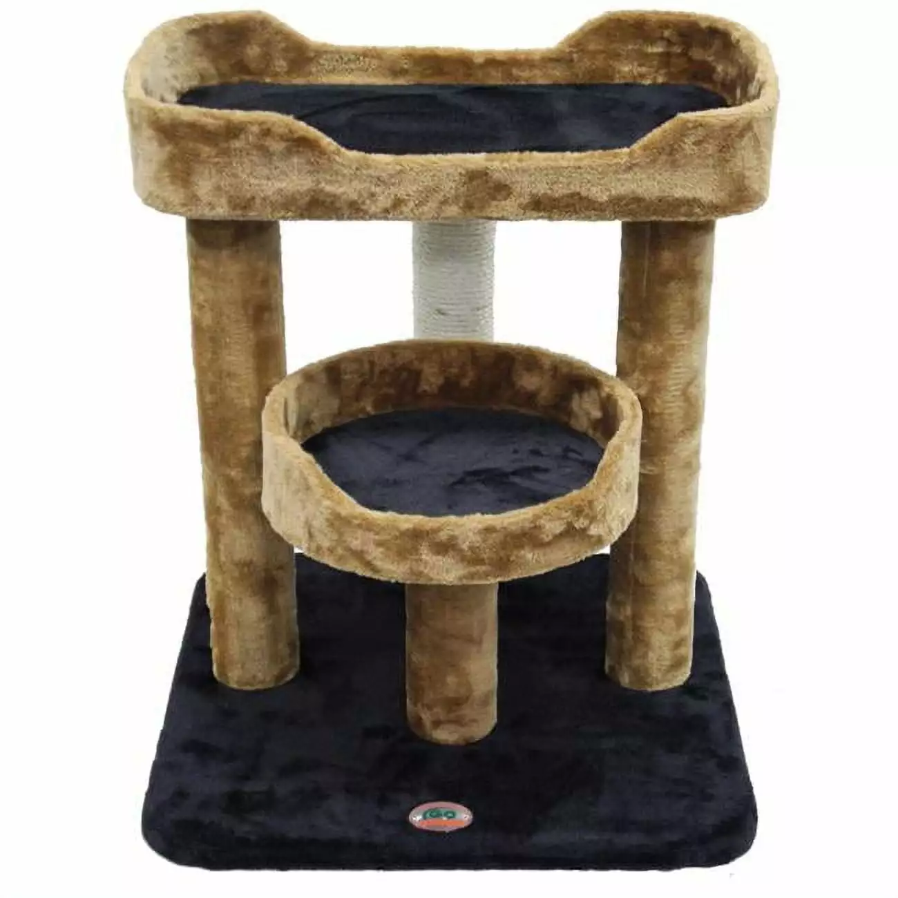 23 in. Cat Tree - Brown & Black