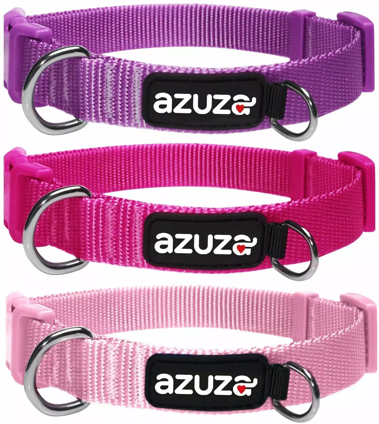 3 Pack Dog Collars Soft Comfortable Dog Collars for Small Medium and Large Dogs