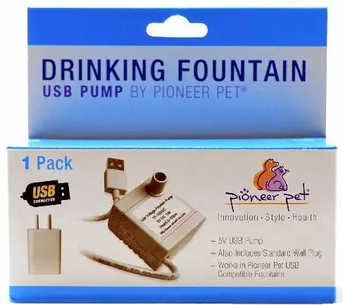 [Pack of 3] Pioneer Pet Drinking Fountain Pump USB Plug With Transformer 1 count