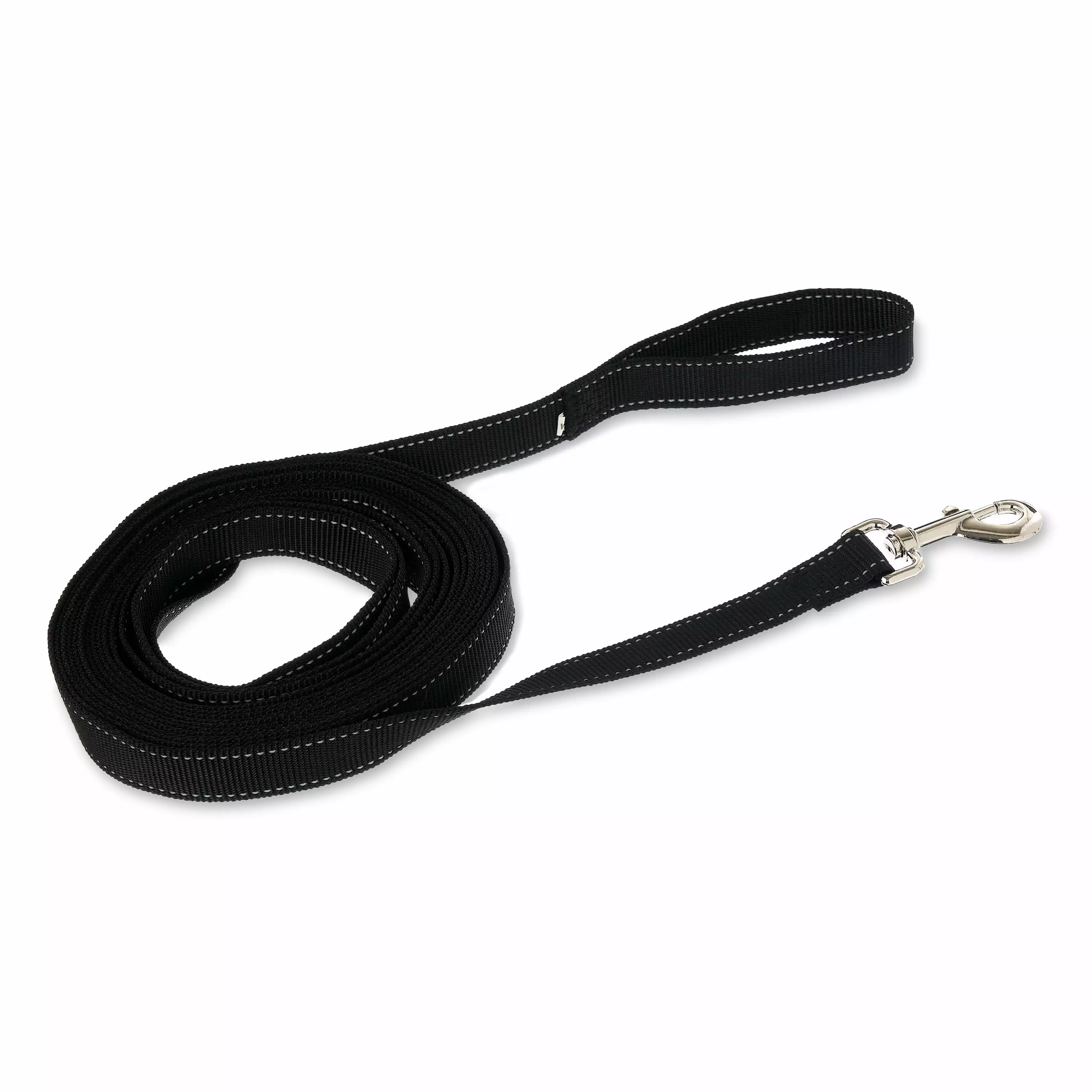 Vibrant Life 20' Polyester Slip Lead Dog Leash. Black. L