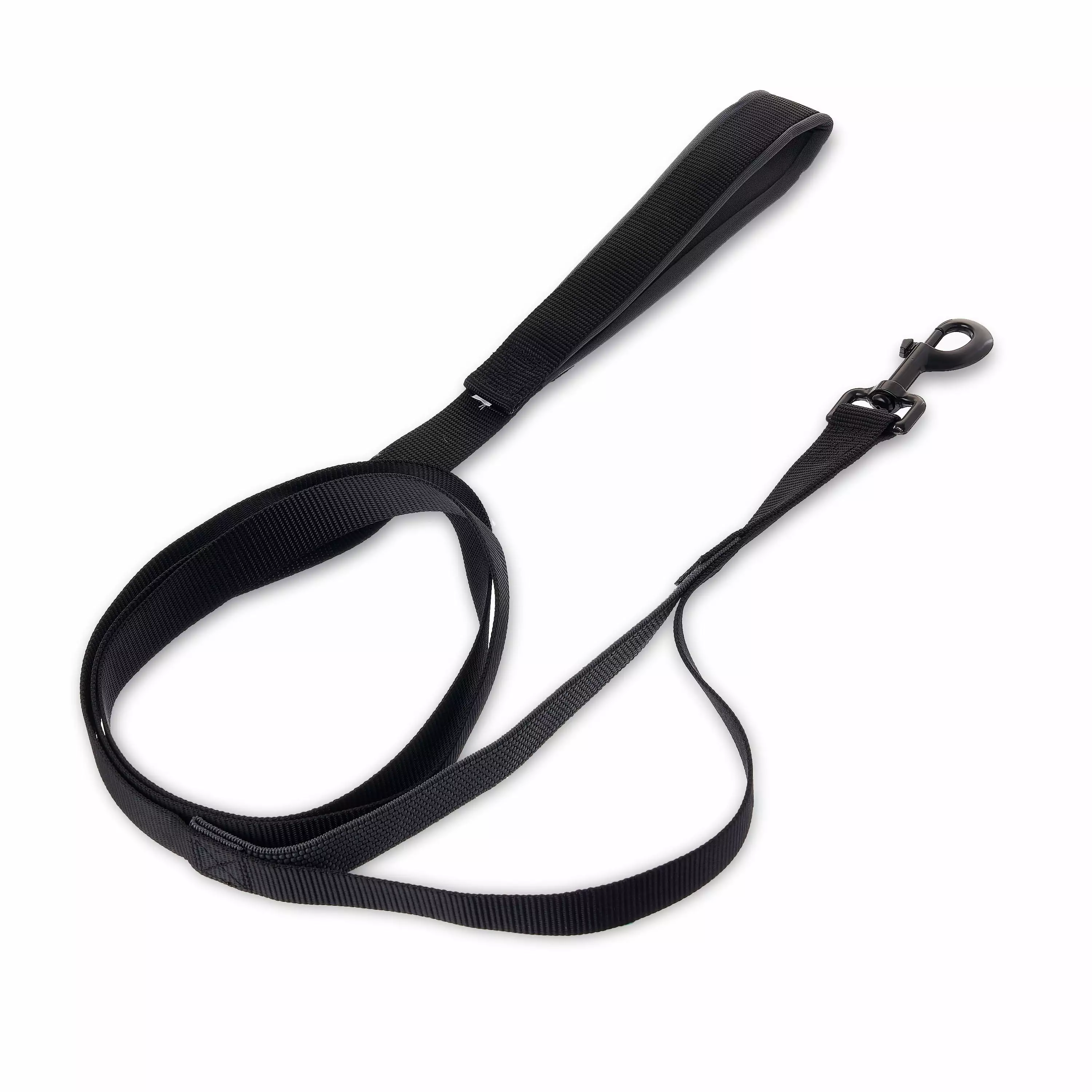 Vibrant Life Padded Anti-Shock Dog Leash. Black. Large. 6'