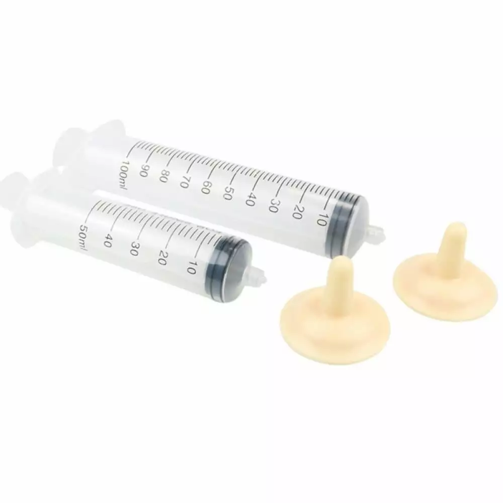 2PCS Clear Baby/Pet Oral Syringe for Milk Medicine Nursing Newborn Pet Feeding Tool for Kitten Puppy Milk Syringe Dog Cat Puppy Feeder Kit